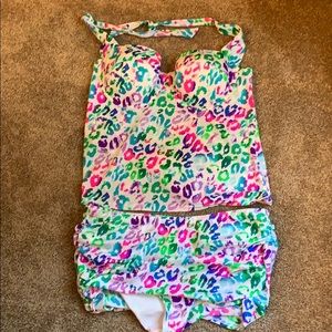 Victoria’s Secret Swim Suit Top 38C Skirted Bottom
